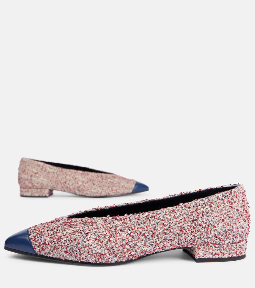 Loro Piana Rebecca tweed ballet flats