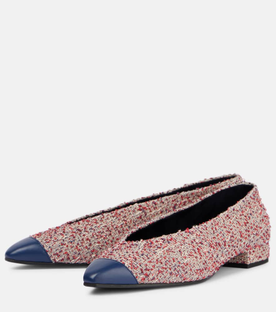 Loro Piana Rebecca tweed ballet flats