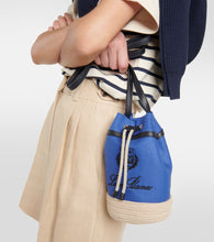 Loro Piana Sailor Mini canvas bucket bag