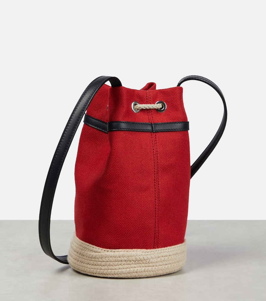 Loro Piana Sailor Mini canvas bucket bag