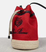 Loro Piana Sailor Mini canvas bucket bag
