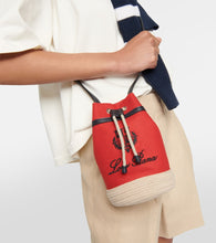 Loro Piana Sailor Mini canvas bucket bag