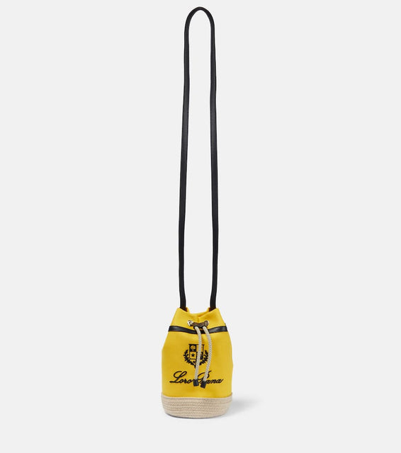 Loro Piana Sailor Mini canvas bucket bag. Shop Loro Piana Shoulder Bags for women now.
