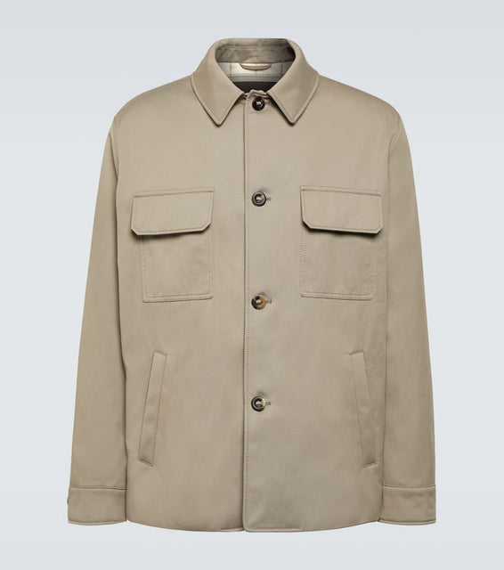 Loro Piana Sanda cotton-blend overshirt