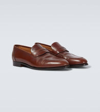 Loro Piana Sergio leather penny loafers