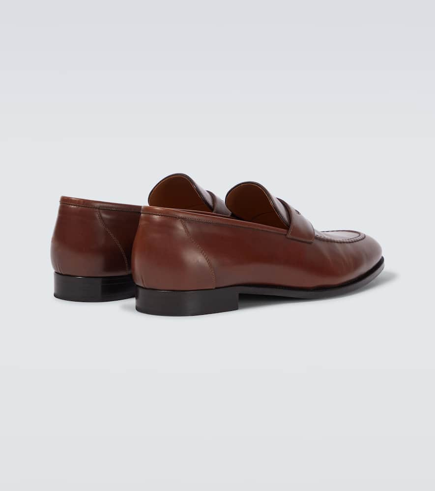 Loro Piana Sergio leather penny loafers