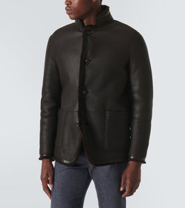 Loro Piana Shearling-lined leather jacket