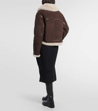 Loro Piana Shearling-trimmed suede jacket