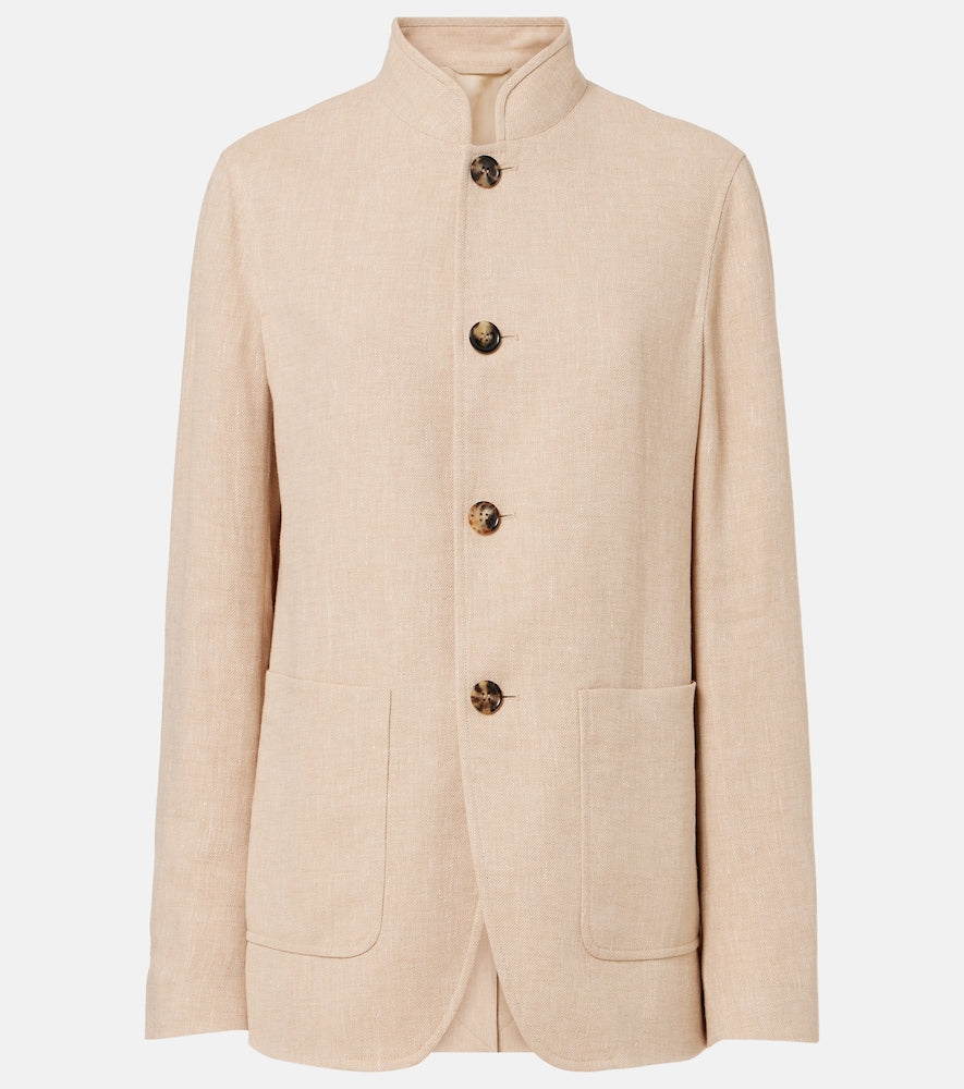 Loro Piana Spagna linen cr√É¬™pe jacket