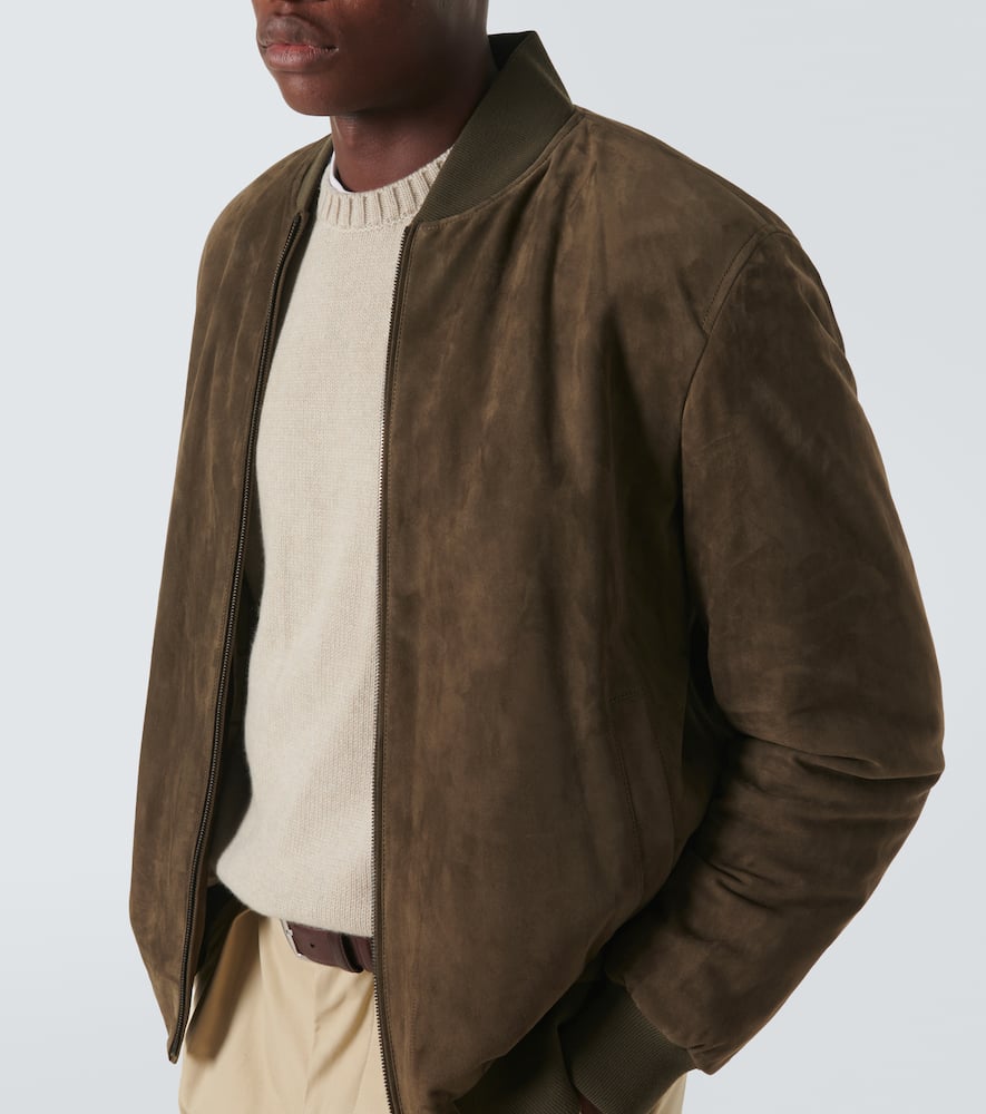 Loro Piana Suede bomber jacket