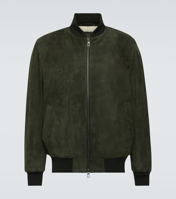 Loro Piana Suede bomber jacket