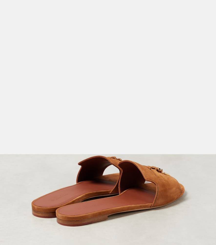 Loro Piana Summer Charms suede sandals