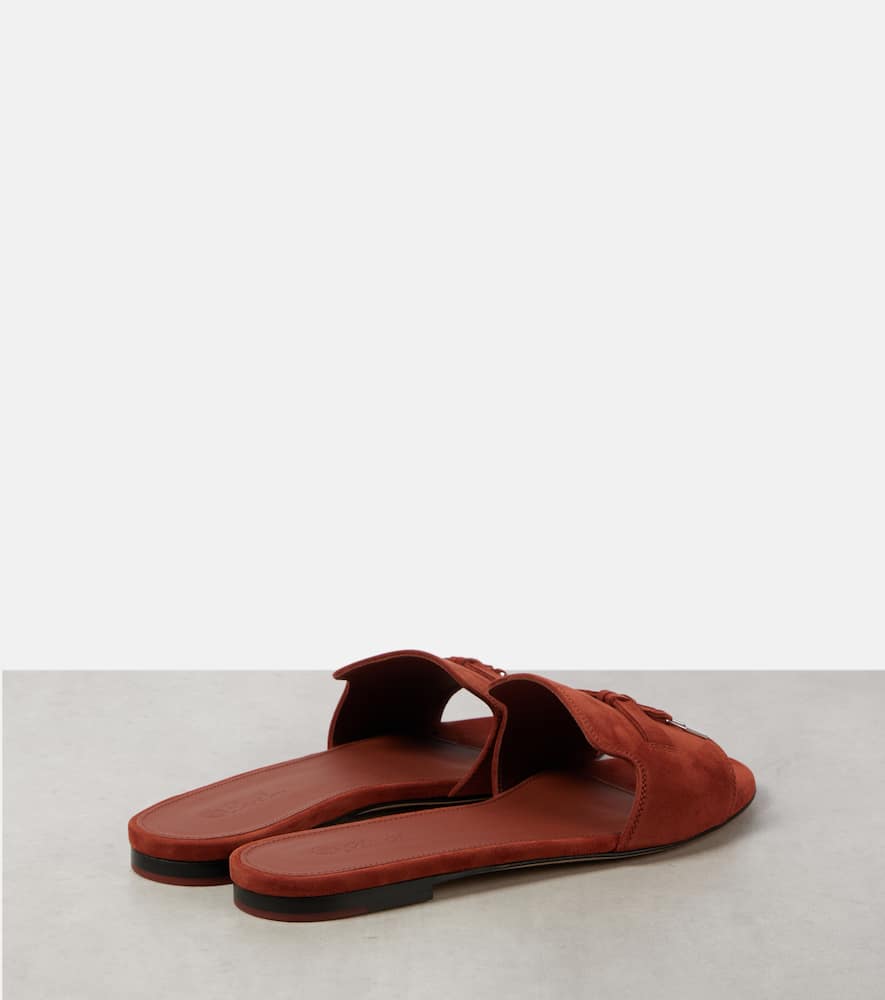 Loro Piana Summer Charms suede sandals