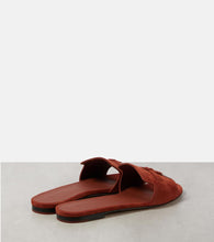 Loro Piana Summer Charms suede sandals