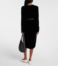 Loro Piana Susan satin-trimmed velvet wrap dress