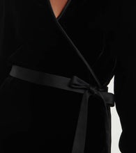 Loro Piana Susan satin-trimmed velvet wrap dress