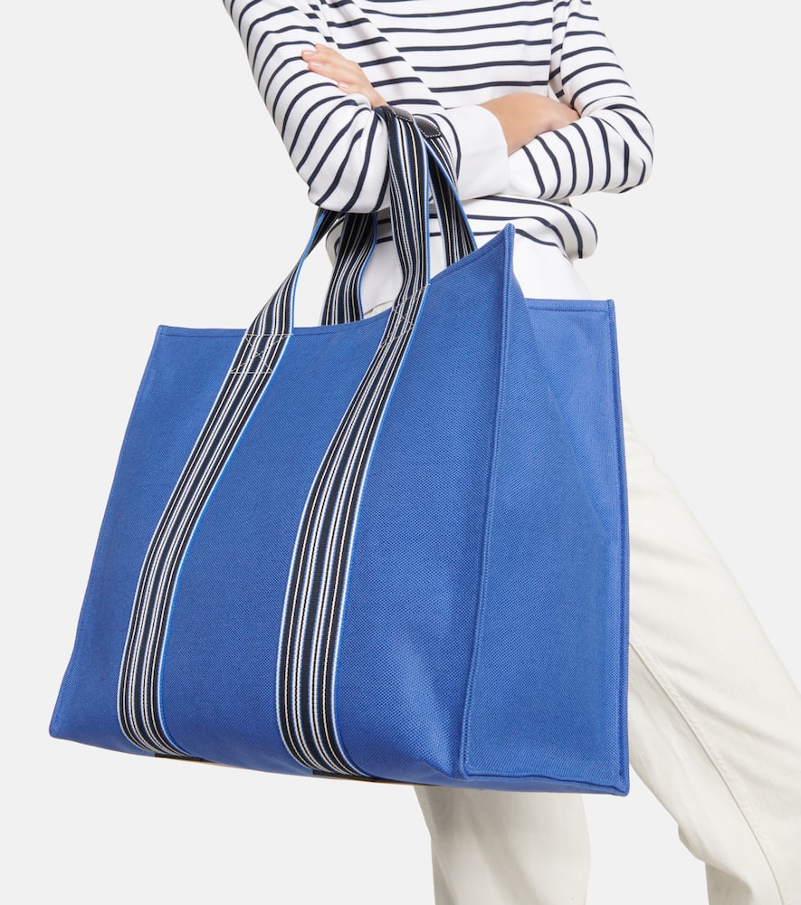 Loro Piana The Suitcase canvas tote bag