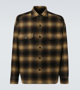 Loro Piana Vincenzo tartan cotton overshirt