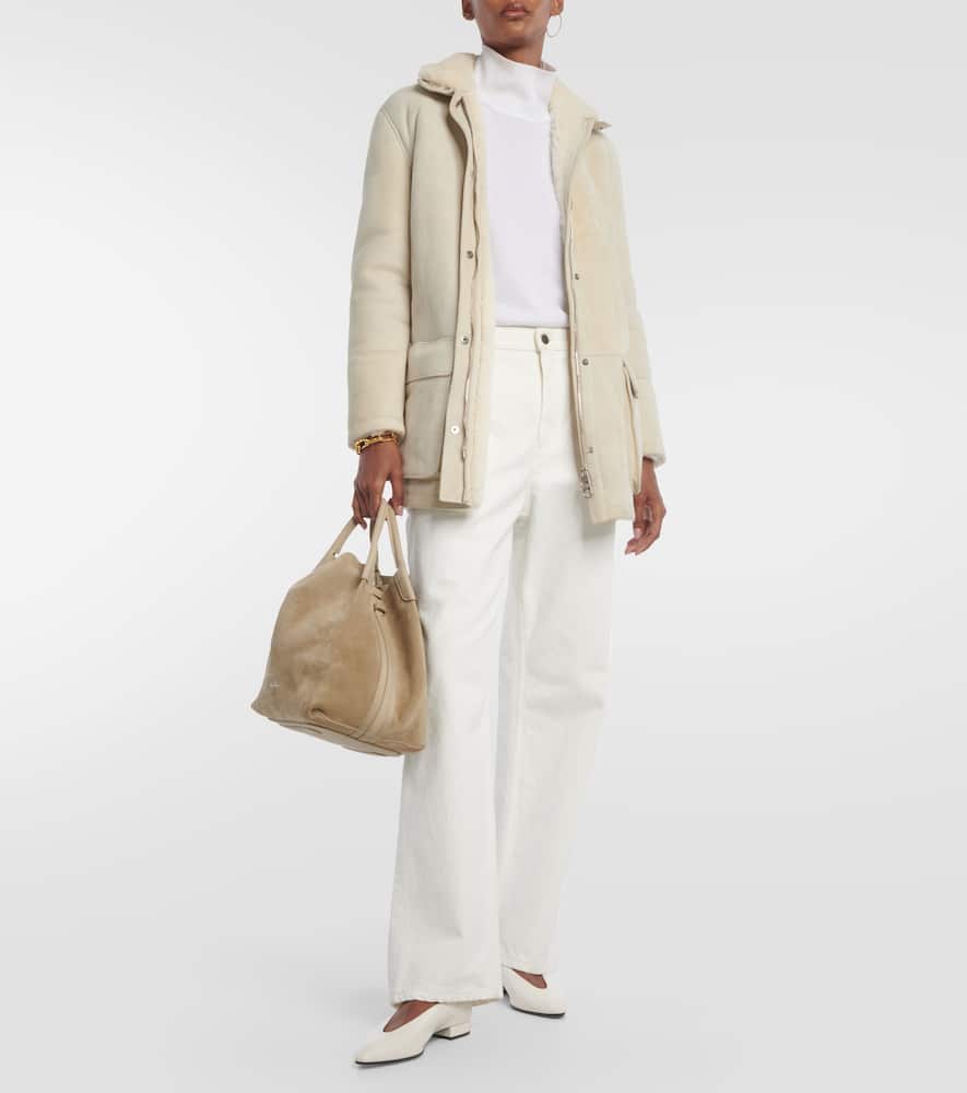 Loro Piana Voyageur shearling-lined suede jacket