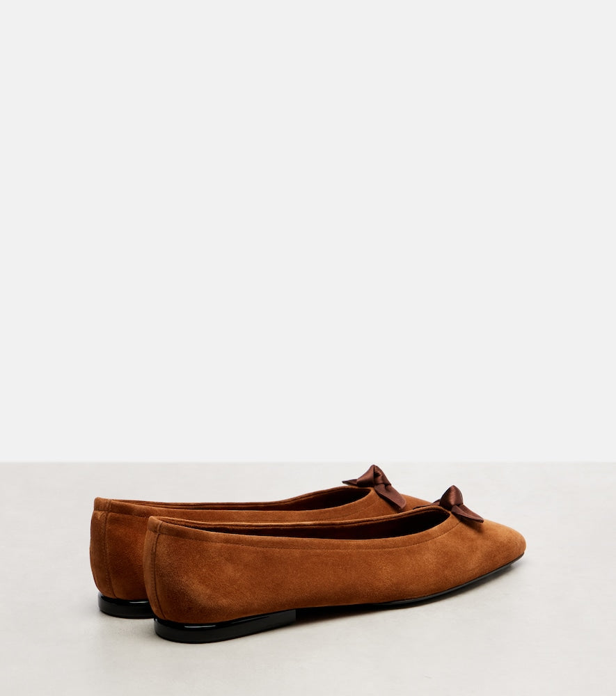 Loro Piana Primula suede ballet flats (Red) - Ballerina Flats