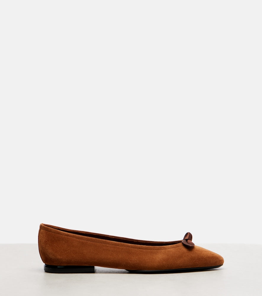 Loro Piana Primula suede ballet flats (Red) - Ballerina Flats