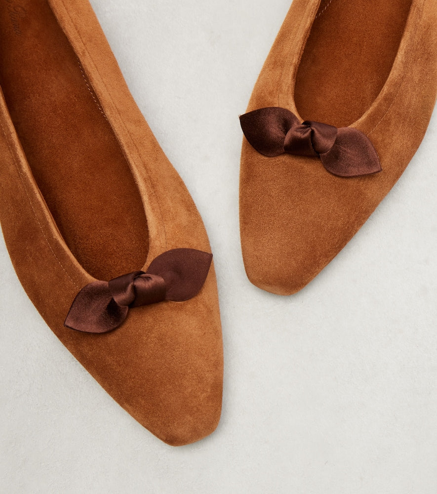 Loro Piana Primula suede ballet flats (Red) - Ballerina Flats