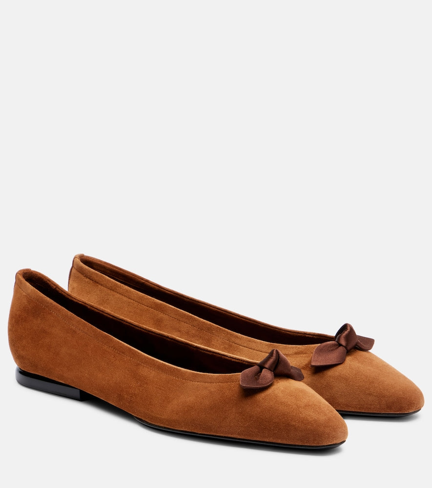 Loro Piana Primula suede ballet flats (Red) - Ballerina Flats