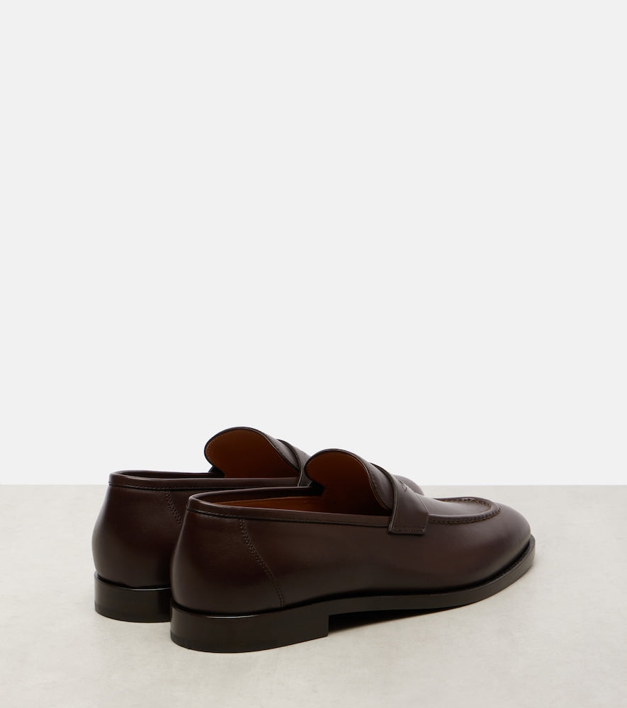 Loro Piana Sergio leather penny loafers - Brown Loafers