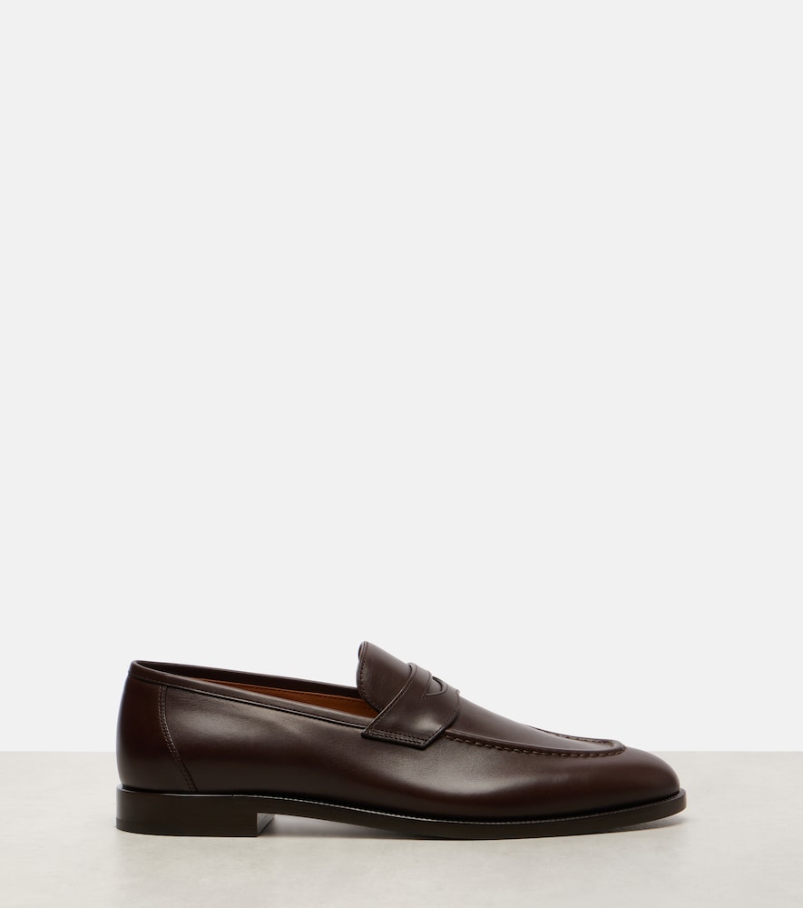 Loro Piana Sergio leather penny loafers - Brown Loafers
