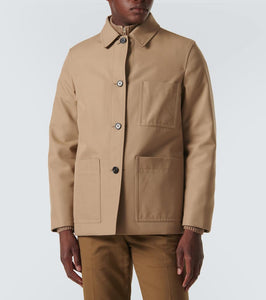 Loro Piana Yudaki reversible wool and cotton peacoat