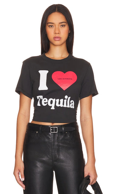 Los Sundays The Heart Tee in Black - T-shirt Los Sundays The Heart en noir - Los Sundays 黑色心形 T 恤 - Los Sundays The Heart T-Shirt in Schwarz - Los Sundays THE 하트 티셔츠 색상 - Maglietta Los Sundays The Heart in nero