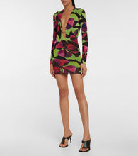 Louisa Ballou Helios printed mesh minidress