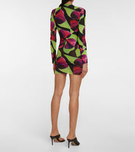Louisa Ballou Helios printed mesh minidress