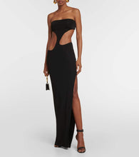 Louisa Ballou Long Carve cutout jersey maxi dress