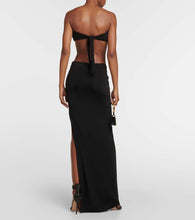 Louisa Ballou Long Carve cutout jersey maxi dress