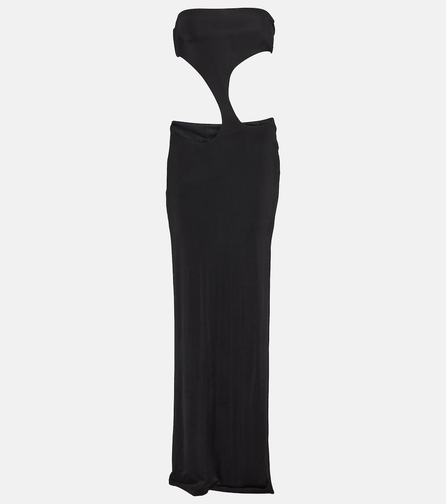 Louisa Ballou Long Carve cutout jersey maxi dress. Louisa Ballou 长款镂空针织长裙