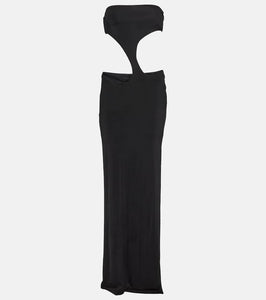 Louisa Ballou Long Carve cutout jersey maxi dress