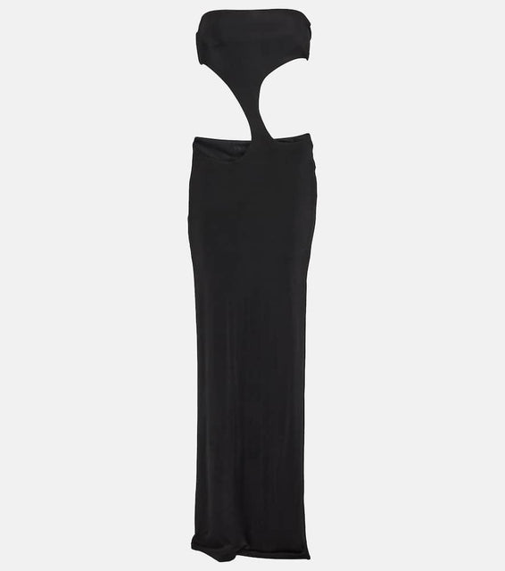 Louisa Ballou Long Carve cutout jersey maxi dress