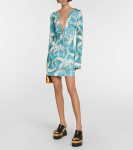 Louisa Ballou Printed minidress
