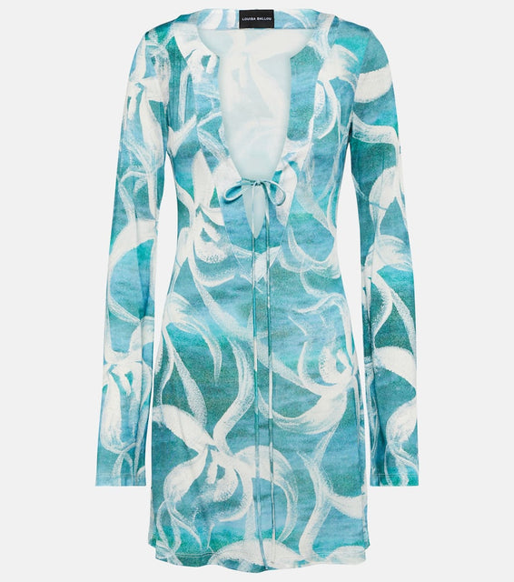 Louisa Ballou Printed minidress