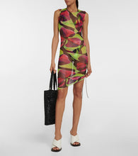 Louisa Ballou Printed ruched minidress