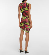 Louisa Ballou Printed ruched minidress
