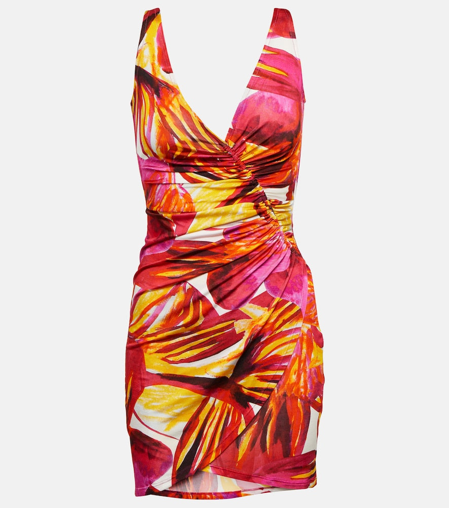 Louisa Ballou Summer Solstice printed minidress. Louisa Ballou 夏至印花迷你连衣裙