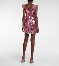 LoveShackFancy Alva sequin-embellished minidress