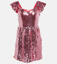 LoveShackFancy Alva sequin-embellished minidress