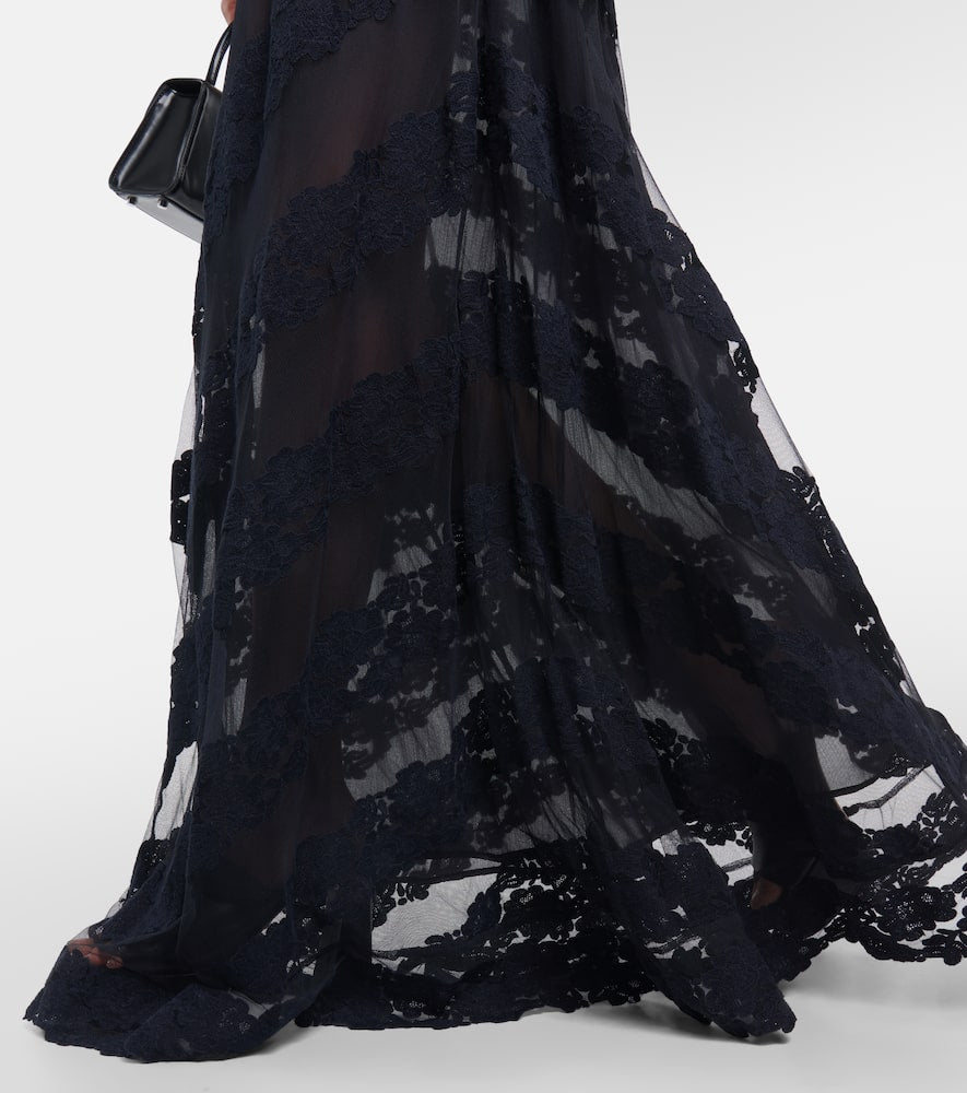 LoveShackFancy Carlotti halter-neck maxi dress