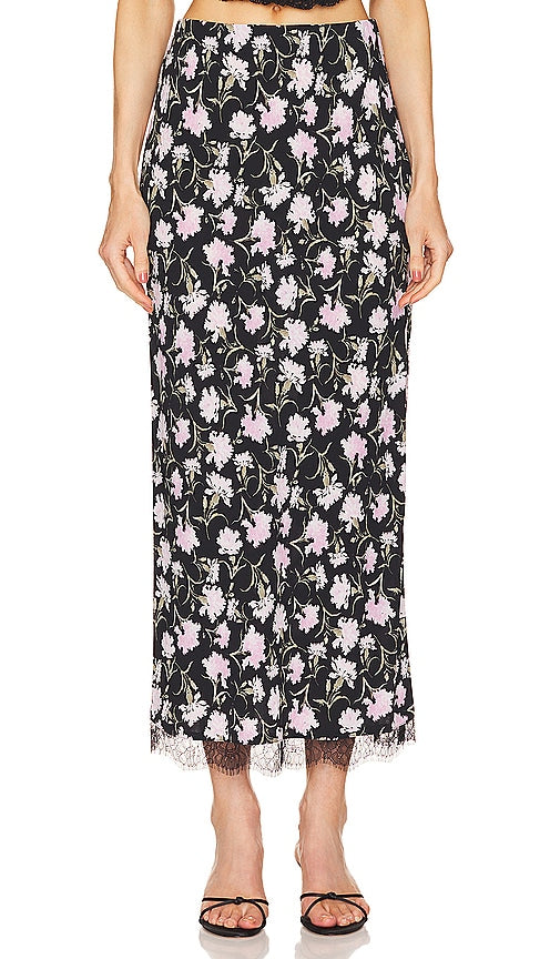 LoveShackFancy Castle Skirt in Black - Jupe château LoveShackFancy en noir - LoveShack 黑色梦幻城堡裙 - LoveShackFancy Castle Rock in Schwarz - LoveShackFancy 캐슬 스커트 - Gonna LoveShackFancy Castle in nero