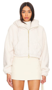 LoveShackFancy Darcelle Bomber in Ivory