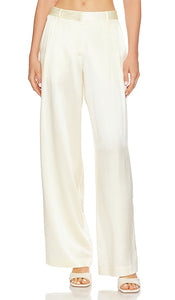 LoveShackFancy Emberlynn Pant in Ivory - Pantalon LoveShackFancy Emberlynn en ivoire - LoveShackFancy Emberlynn 象牙色长裤 - LoveShackFancy Emberlynn Hose in Elfenbein - LoveShackFancy Emberlynn 팬츠 - Pantaloni LoveShackFancy Emberlynn in avorio