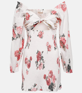 LoveShackFancy Kyndra floral cotton minidress